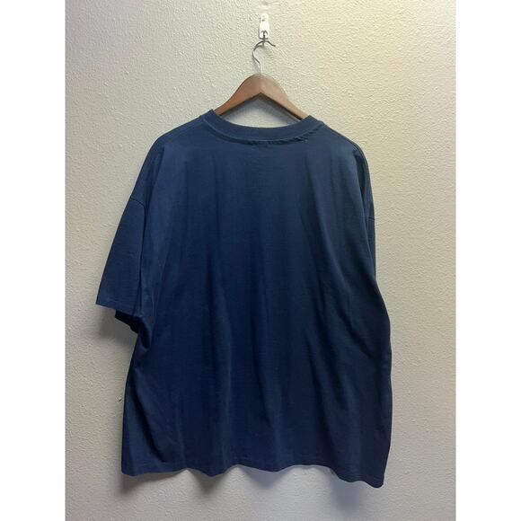 Vintage Dartmouth Shirt Dolphins Dolphin Blue Graphic Tee Short Sleeve 90s 2XL - Picture 6 of 8